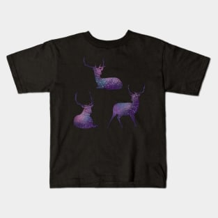 Galaxy deer Kids T-Shirt